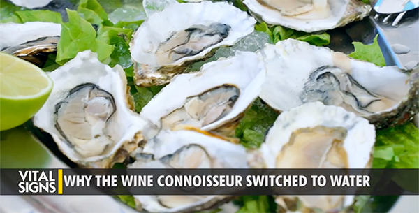Water Sommelier, Michael Masha says food tastes better with water in place of wine in ***Which Water is Best?《《《https://ept.ms/BestWater_VS》》》 on “Vital Signs.”