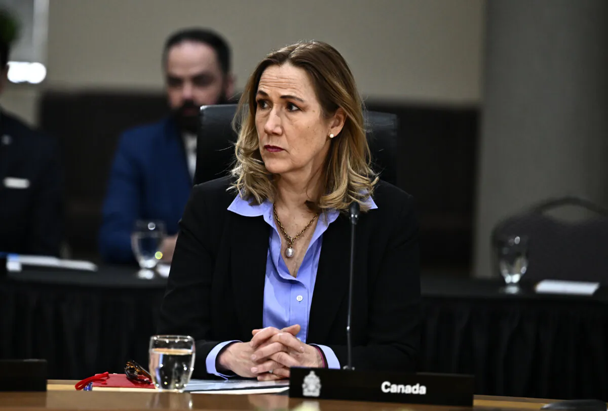 Canada's Ambassador to the U.S. Kirsten Hillman listens during a first ministers meeting in Ottawa, on Jan. 15, 2025. (The Canadian Press/Justin Tang)