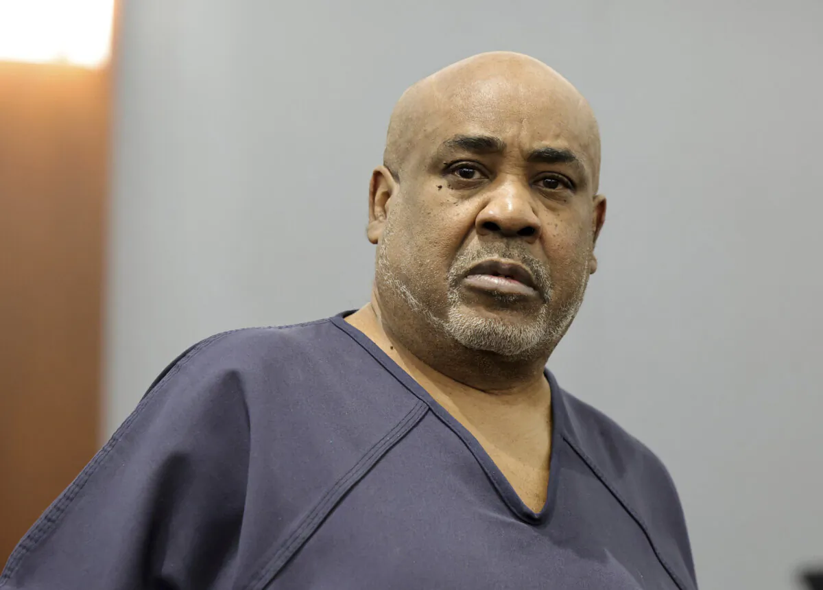 Duane "Keffe D" Davis—who is accused of the 1996 murder of rapper Tupac Shakur—arrives for a hearing at Clark County District Court in Las Vegas on Jan. 21, 2025. (Ethan Miller/Pool Photo via AP)