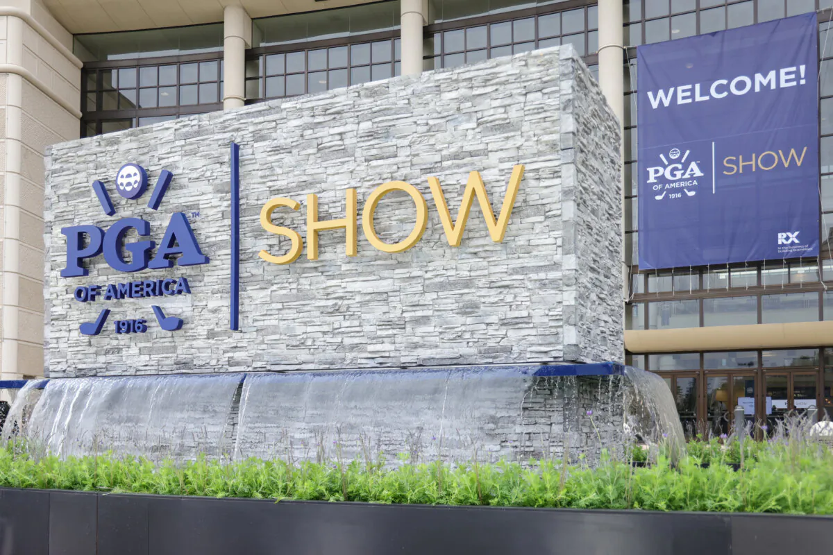 Entrance to the PGA Show at Orange County Convention Center in Winter Garden, Fla., on Jan. 23, 2024. (Scott Halleran/PGA of America)