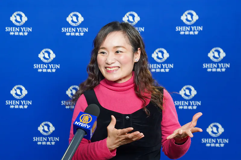 Ryoko Nakamoto at a performance by Shen Yun Performing Arts at the Hyogo Performing Arts Center on Jan. 7, 2025. (Wei Fujino/The Epoch Times)