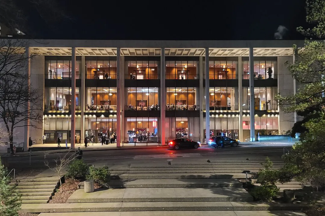 The Keller Auditorium in Portland, Ore., on Jan. 22, 2025. (Lily Yu/The Epoch Times)