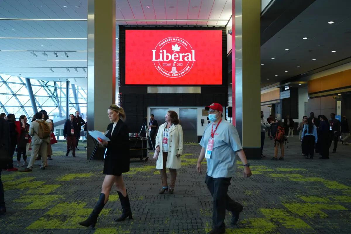 People attend the national Liberal convention in Ottawa, on May 4, 2023. (The Canadian Press/Sean Kilpatrick) 