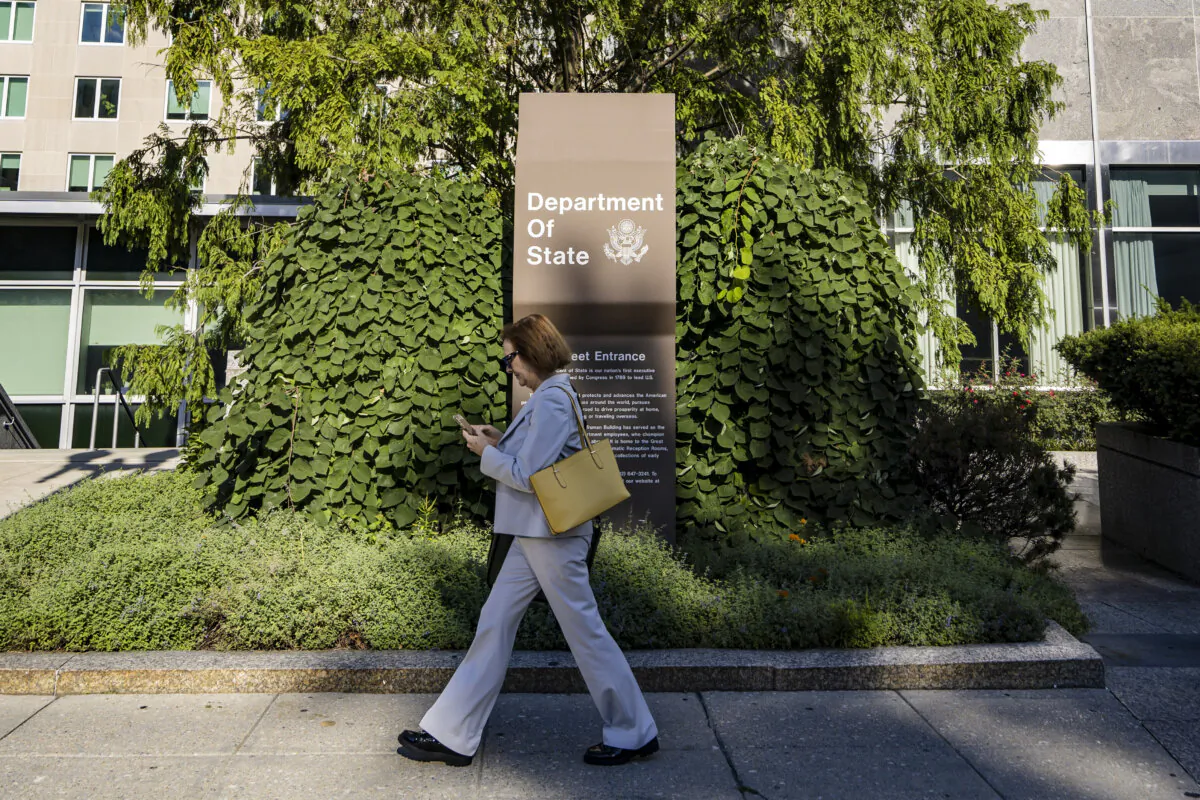 The Department of State in Washington on Aug. 12, 2024. (Madalina Vasiliu/The Epoch Times)