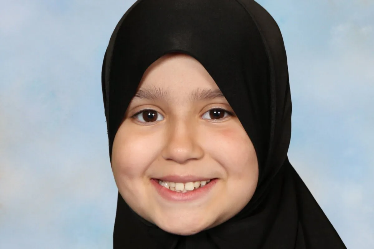 Undated handout file photo issued by Surrey Police of 10-year-old Sara Sharif. (Surrey Police/PA)