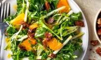 Kale Salad With Kohlrabi, Candied Pecans, and Pops of Vibrant Citrus Can Brighten Your Day
