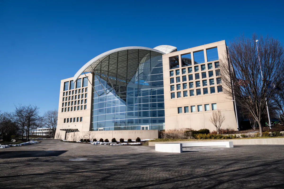 The U.S. Institute of Peace in Washington on Jan. 27, 2025. (Madalina Vasiliu/The Epoch Times)