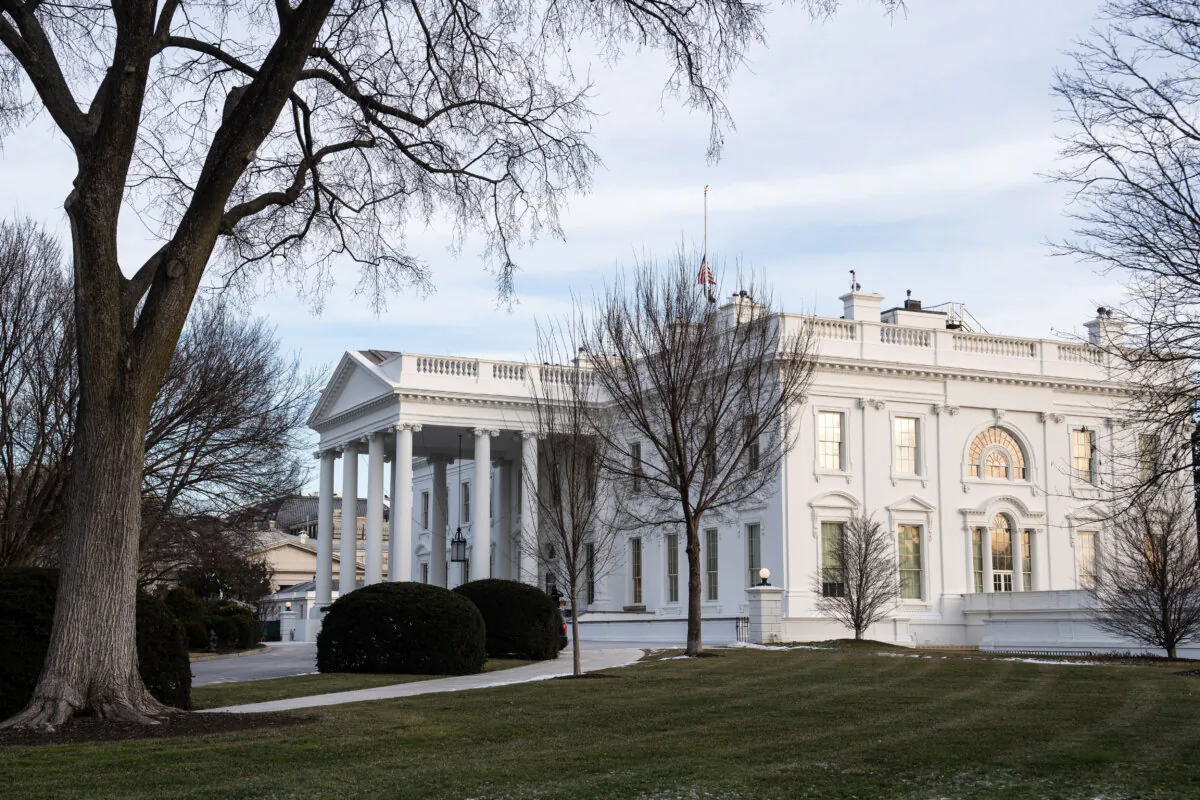 The White House in Washington on Jan. 22, 2025. (Madalina Vasiliu/The Epoch Times)