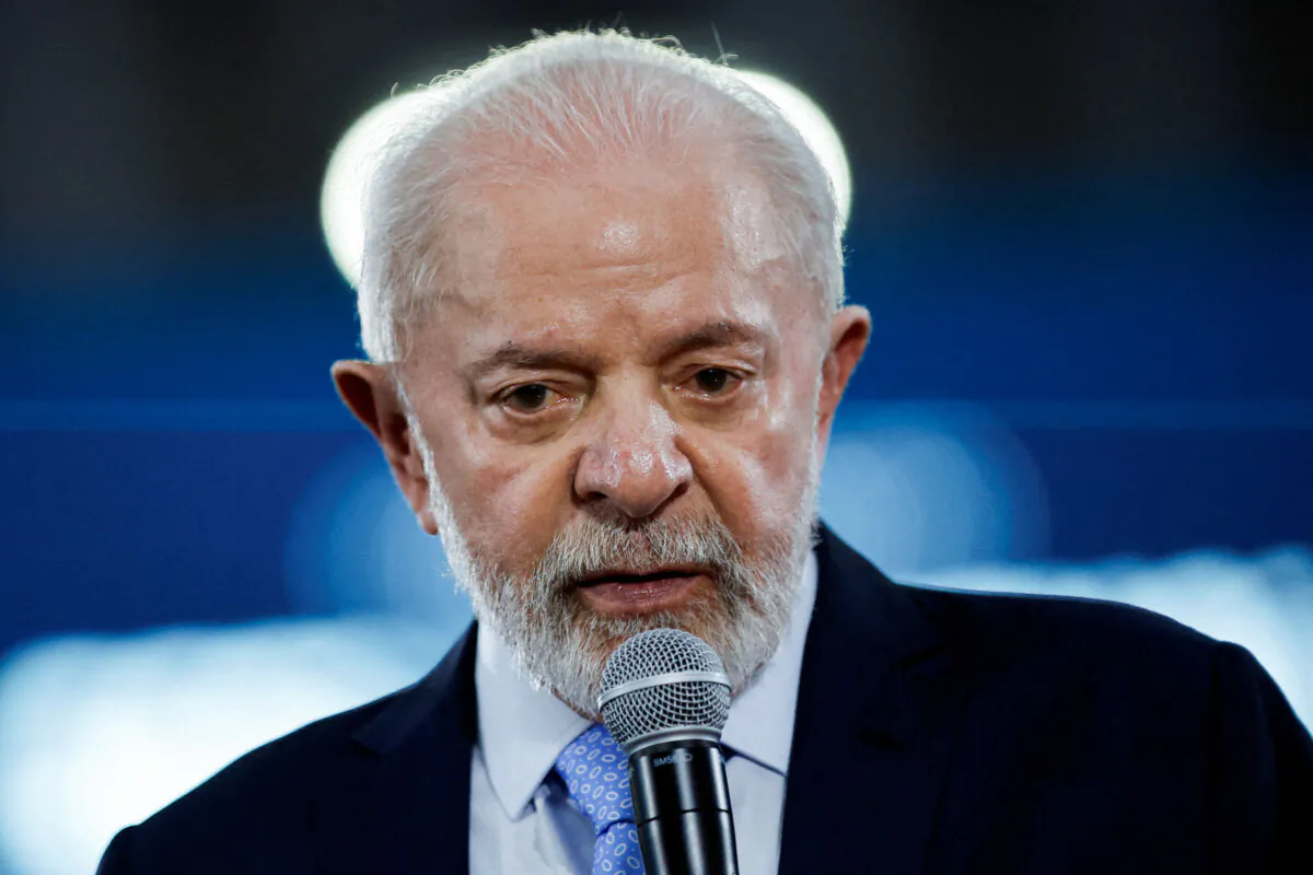 Brazilian President Luiz Inácio Lula da Silva speaks during the opening of the National Construction Industry meeting at the headquarters of the Brazilian National Confederation of Industry in Brasilia, Brazil, on Nov. 26, 2024. (Adriano Machado/Reuters)