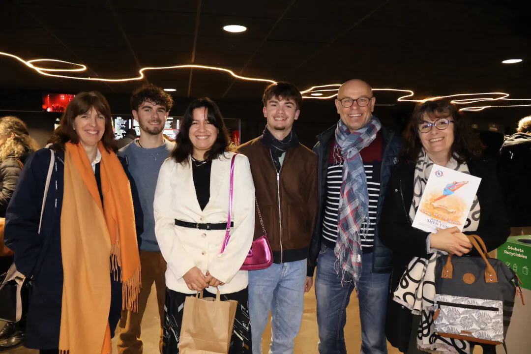 Sébastien Couillaud and his family, producers of Cognac in Charente-Maritime, enjoyed Shen Yun at Bordeaux's Arkea Arena on Jan. 26, 2025. (The Epoch Times)