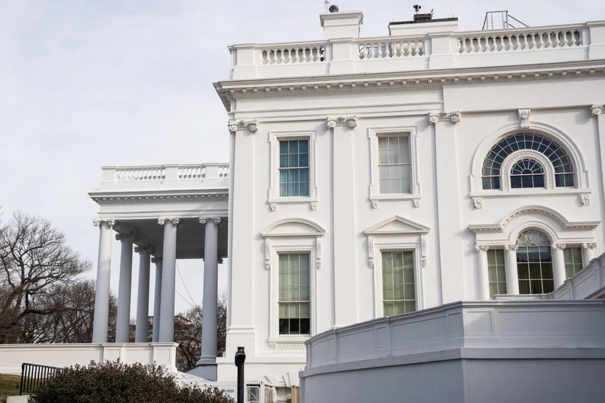 The White House on Jan. 23, 2025. (Madalina Vasiliu/The Epoch Times)