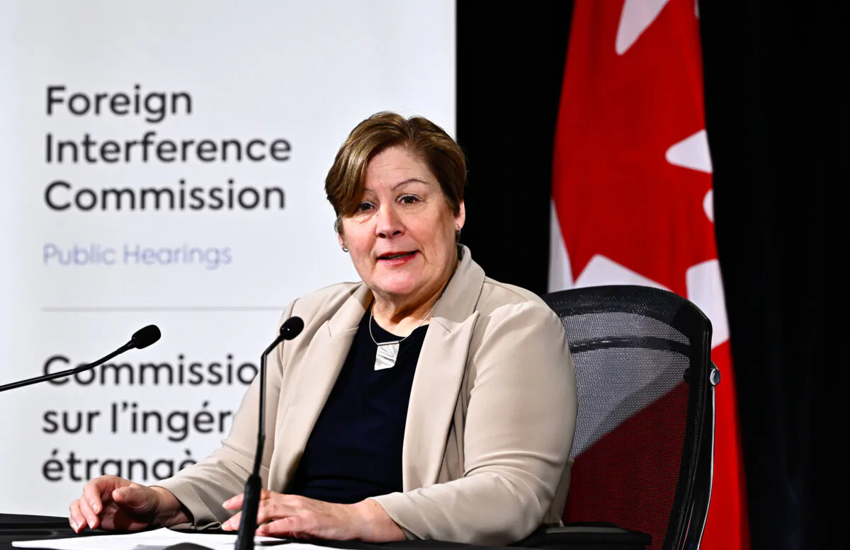 Justice Marie-Josee Hogue, commissioner of the Foreign Interference Commission, speaks after releasing the inquiry's Final Report, in Ottawa, on Jan. 28, 2025. (The Canadian Press/Justin Tang)