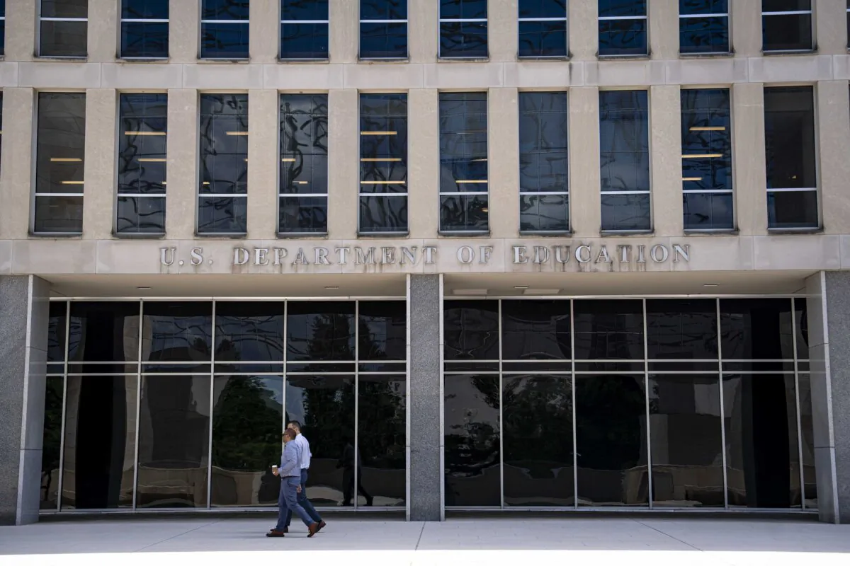 The U.S. Department of Education in Washington on June 10, 2024. (Madalina Vasiliu/The Epoch Times)