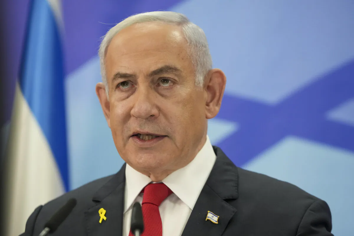 Israeli Prime Minister Benjamin Netanyahu speaks during a press conference in Jerusalem on Dec. 9, 2024. (Maya Alleruzzo/AP Photo)