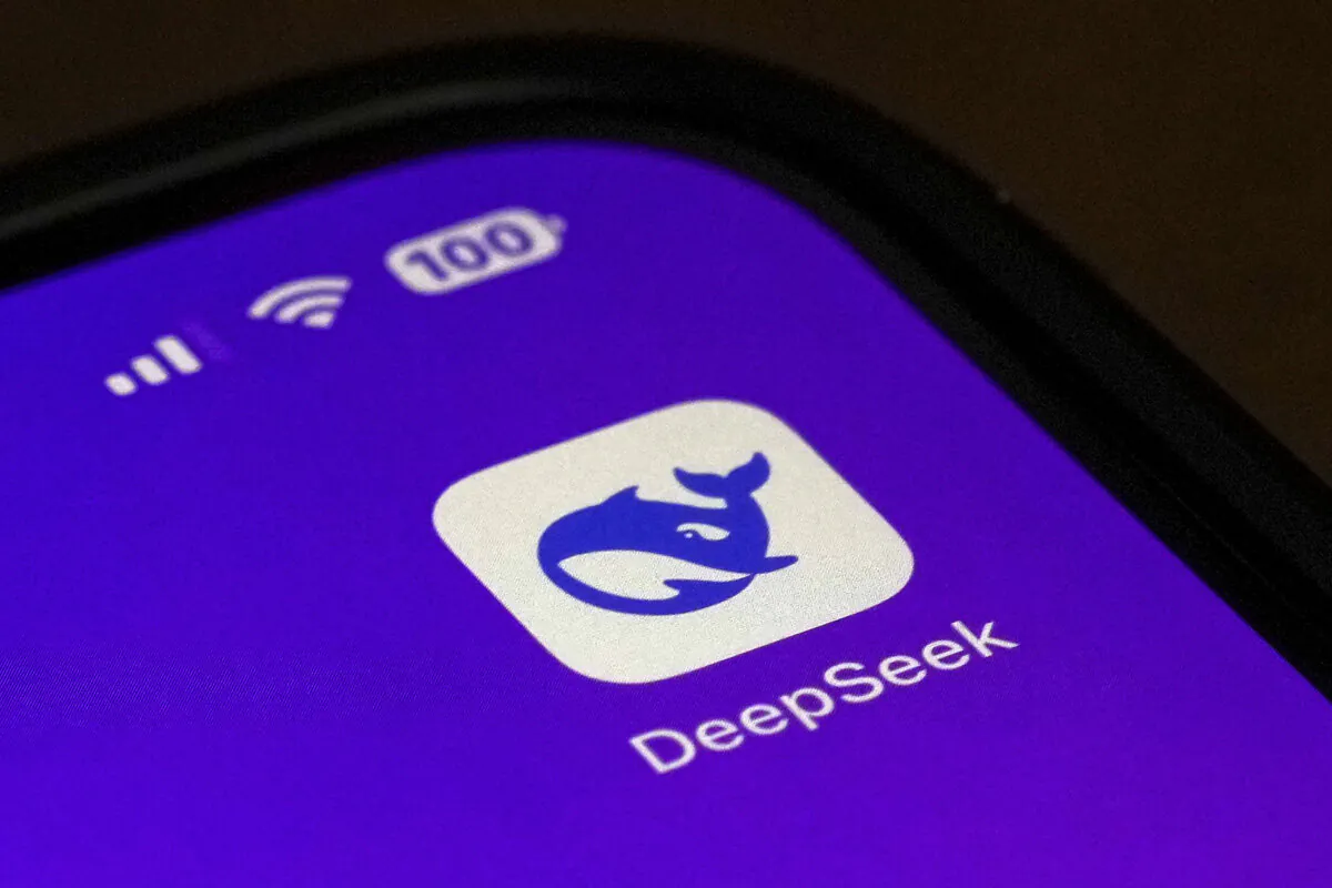 The icon for the smartphone app DeepSeek on a smartphone screen in Beijing on Jan. 28, 2025. (Andy Wong/AP Photo)