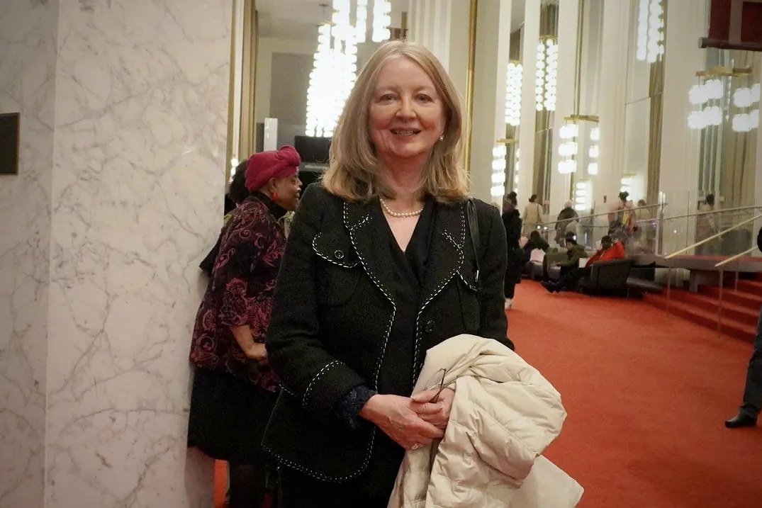 Nina Shea enjoyed Shen Yun at The Kennedy Center Opera House in Washington, D.C., on Feb. 28, 2025. (Sherry Dong/The Epoch Times)