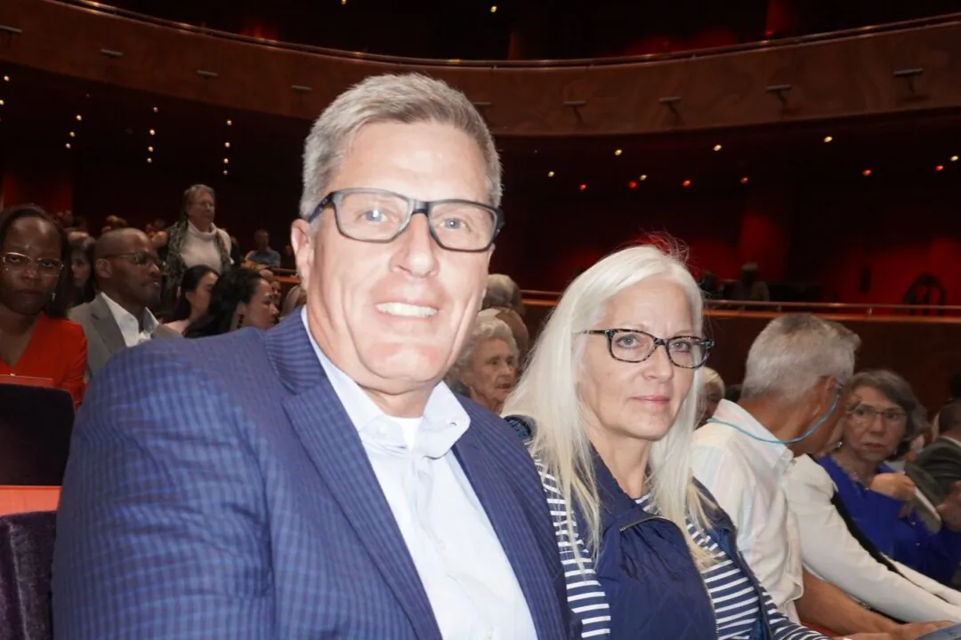 Steve Saint-Vincent enjoyed Shen Yun at the Tobin Center for the Performing Arts in San Antonio, Texas, on Feb. 1, 2025. (Sherry Dong/The Epoch Times)