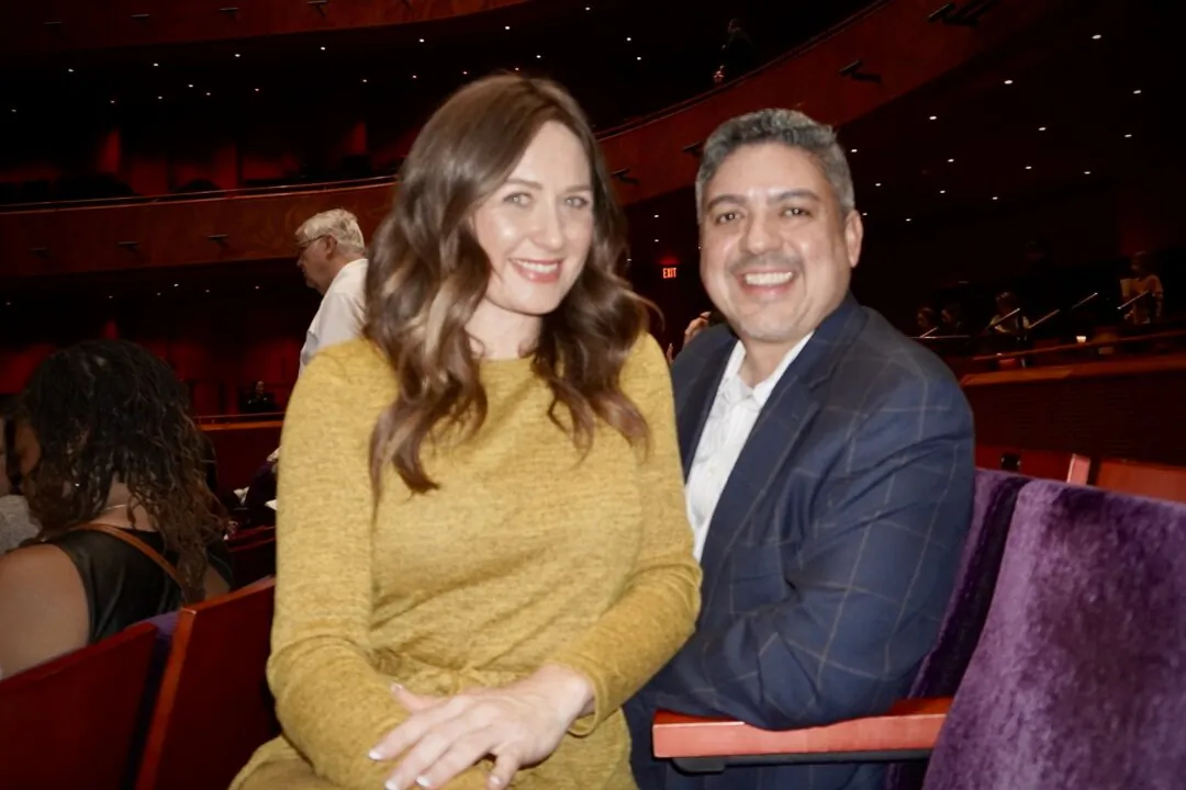 Shaunae Lacombe and Victor Gonzalez enjoyed Shen Yun at the Tobin Center for the Performing Arts in San Antonio, Texas, on Feb. 1, 2025. (Sally Sun/The Epoch Times)