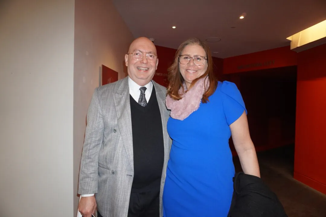 Paulo Carvalho and his wife enjoyed Shen Yun at the Tobin Center for the Performing Arts in San Antonio, Texas, on Feb. 1, 2025. (Sally Sun/The Epoch Times)