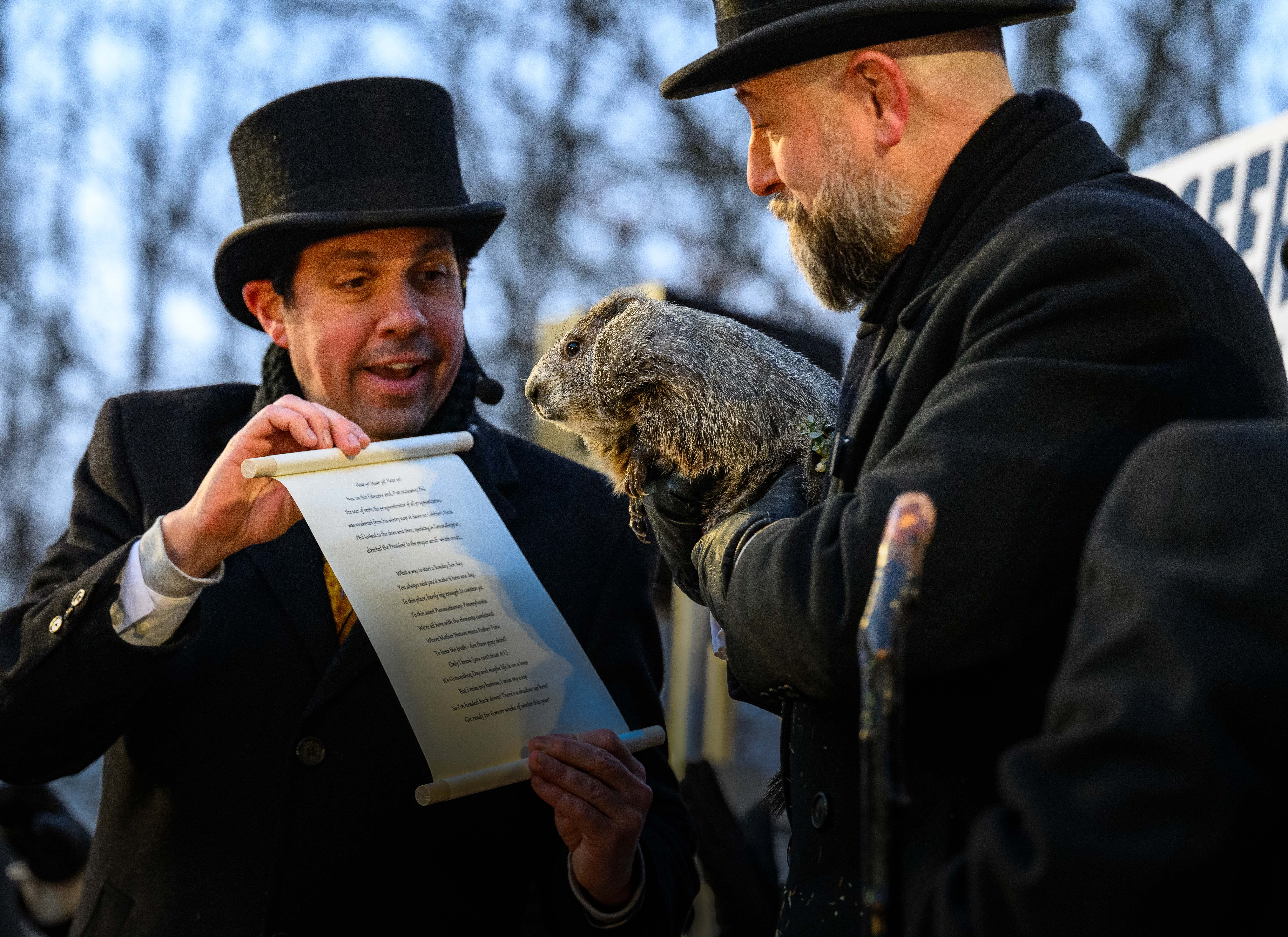 Day in Photos: Punxsutawney Phil’s Prediction, Marco Rubio Visits Panama, and WWII Festivities