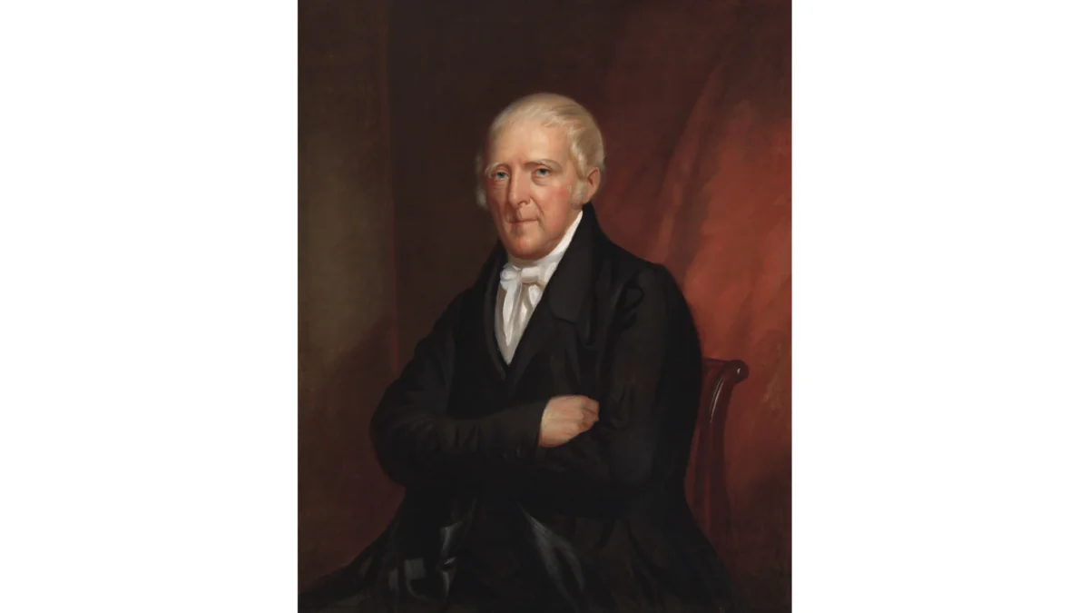 A portrait of John Stevens, circa 1830, by an unidentified artist. National Portrait Gallery. (Public Domain)