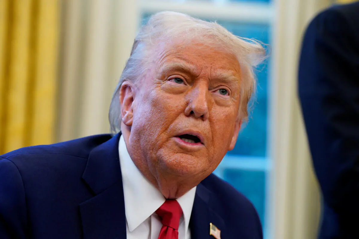 U.S. President Donald Trump speaks at the White House in Washington on Feb. 3, 2025. (Elizabeth Frantz/Reuters)