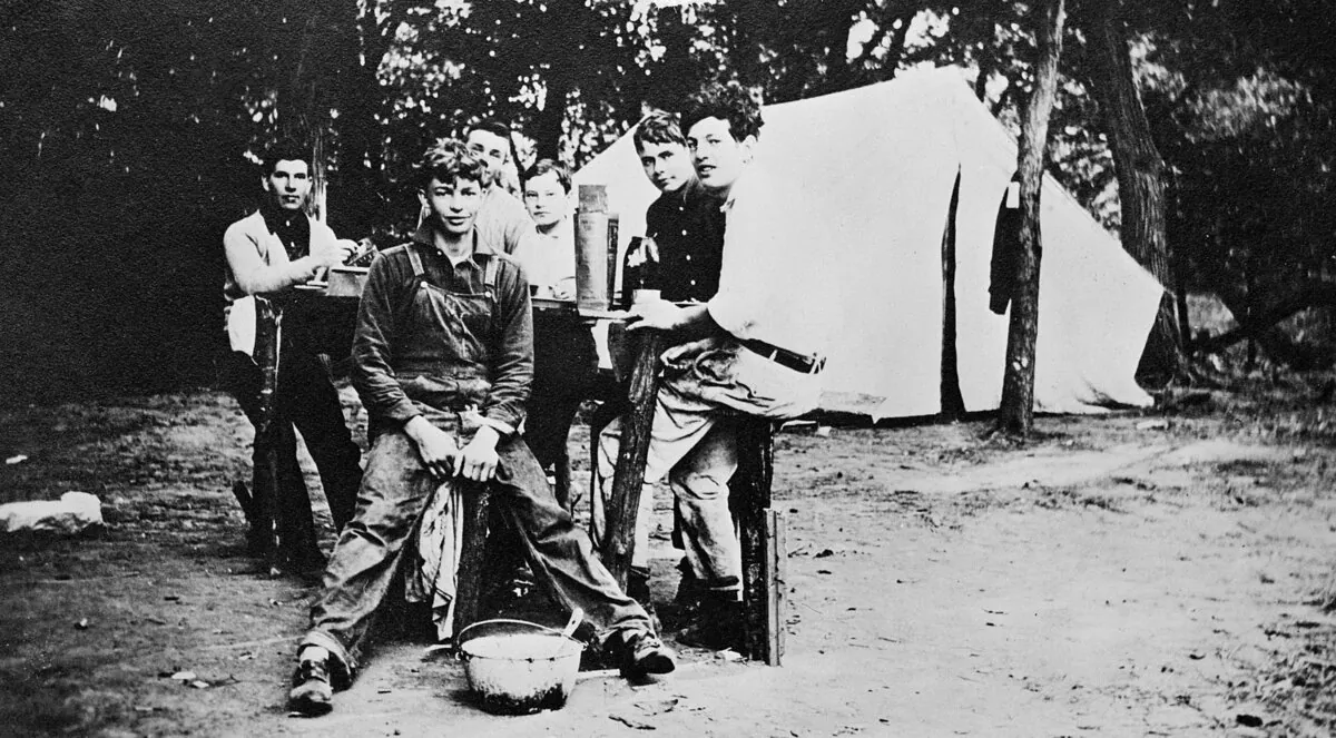 A teenage Eisenhower (C) in a 1907 photograph indicates just how far West Point took him from his humble beginnings in Kansas. (Public Domain)