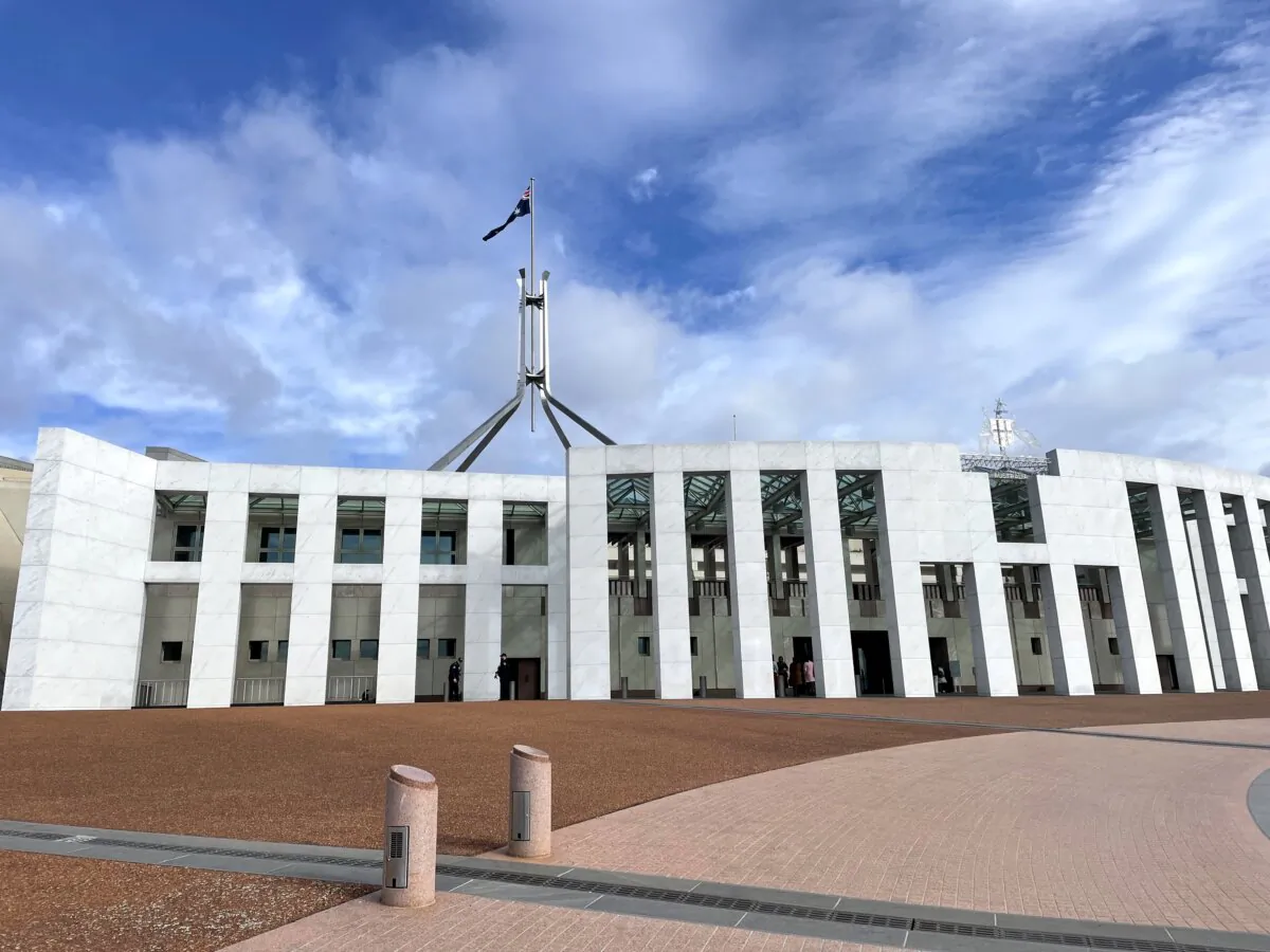 The Parliament House in Canberra, Australia, on June 4, 2024. (Jessie Zhang/The Epoch Times)