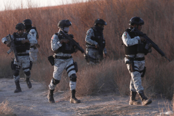 Mexican National Guard Troops Deployed Along Border