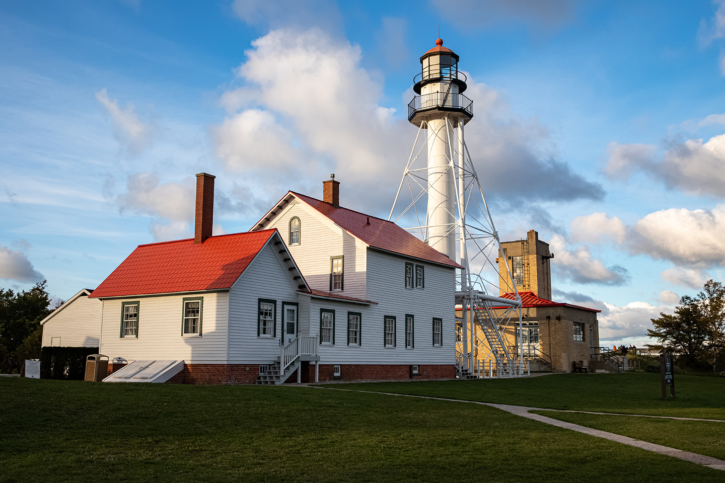 The Lighthouse At Whitefish Point In Michigan 