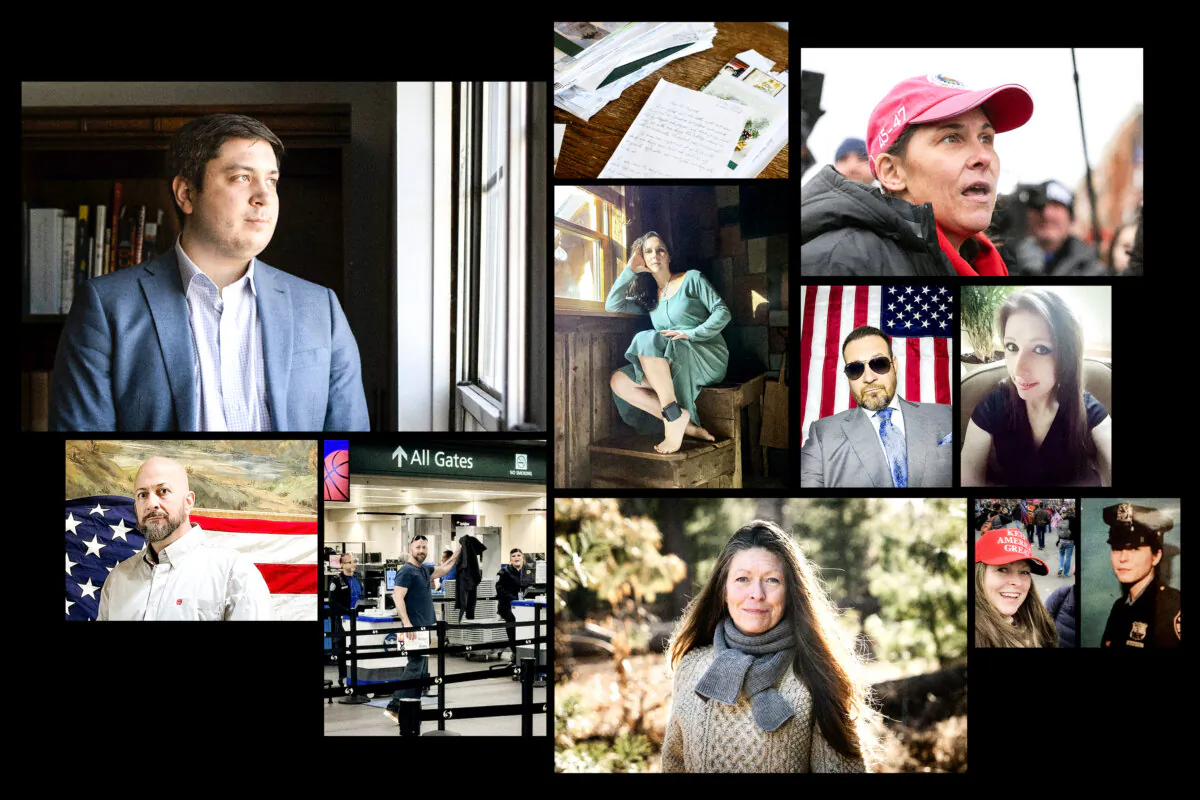 (Illustration by The Epoch Times, Samira Bouaou/The Epoch Times, Courtesy of Rachel Powell, Courtesy of Barry Ramey, Courtesy of Shelley Freeman, Courtesy of Sara Carpenter, Courtesy of Jessica Watkins, Gettyimages)