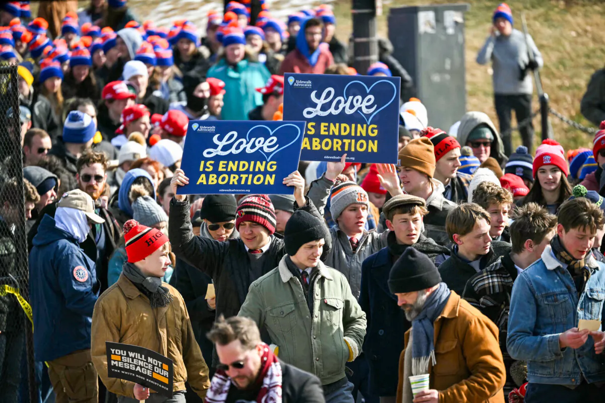 Pro-life supporters gather on the National Mall during the 52nd annual March for Life in Washington, on Jan. 24, 2025. (Andrew Caballero-Reynolds/AFP via Getty Images)