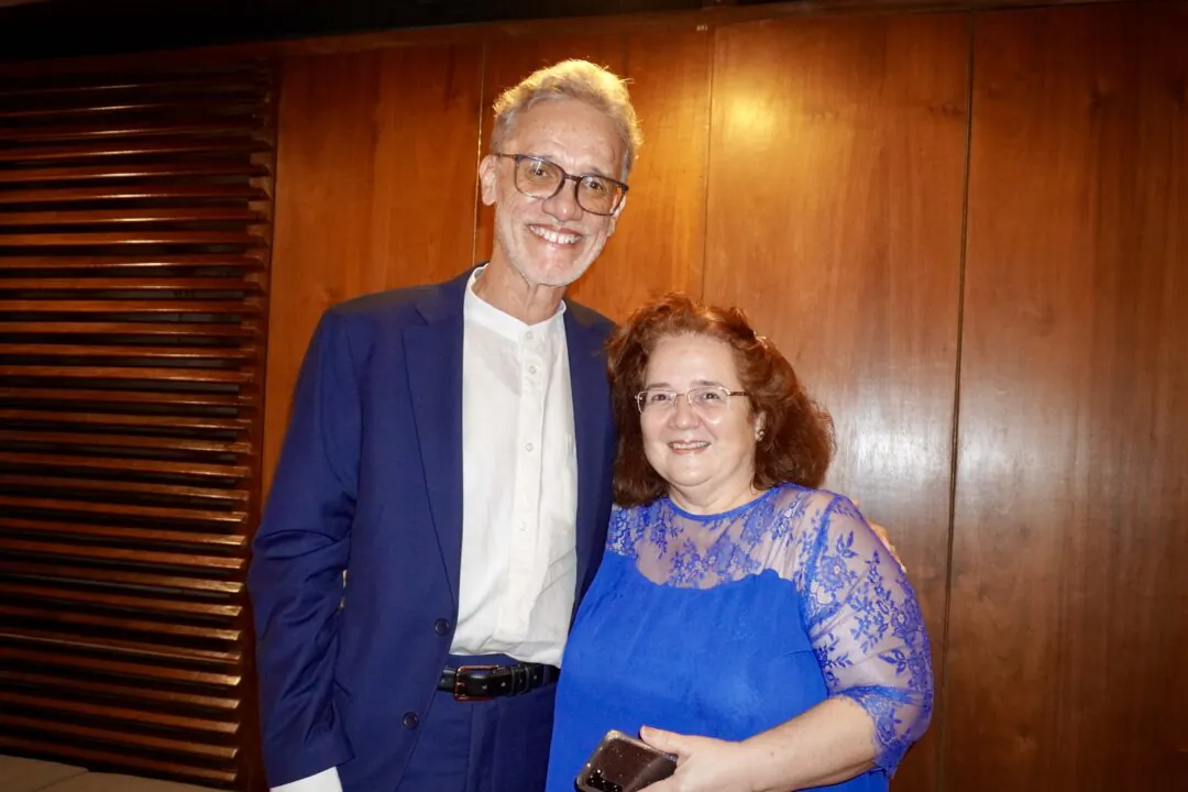 Francisco Figueroa and his wife enjoyed Shen Yun at the Centro de Bellas Artes Luis A Ferré in San Juan, Puerto Rico, on Feb. 8, 2025. (Sally Sun/The Epoch Times)