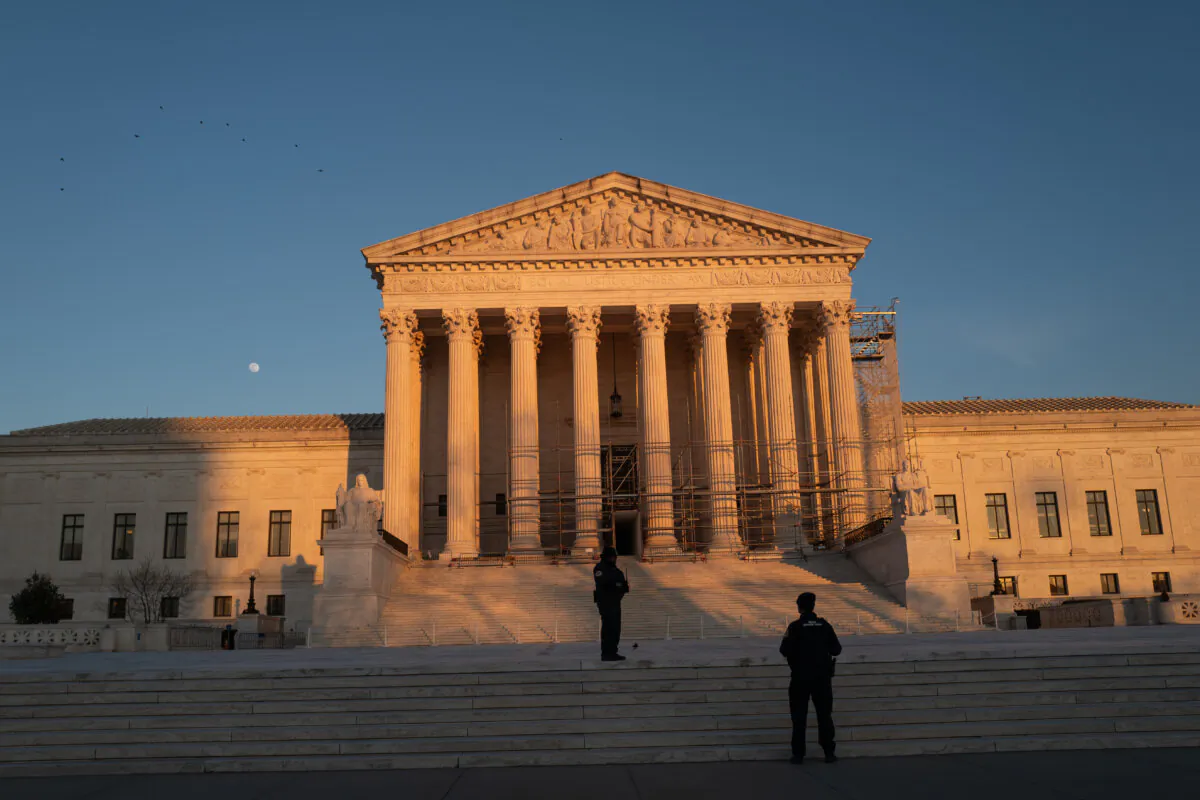 The U.S. Supreme Court in Washington on Feb. 10, 2025. (Madalina Vasiliu/The Epoch Times)