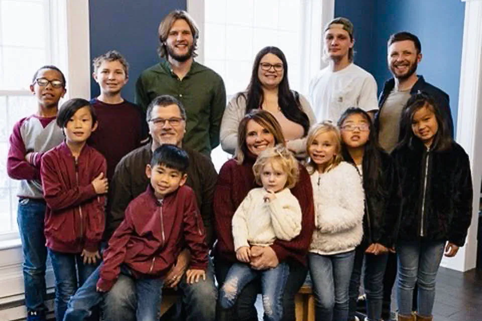 The Deal family includes four biological children, three adoptive children, and parents Jeneen and Brayton Deal. (Courtesy of the Deal family)