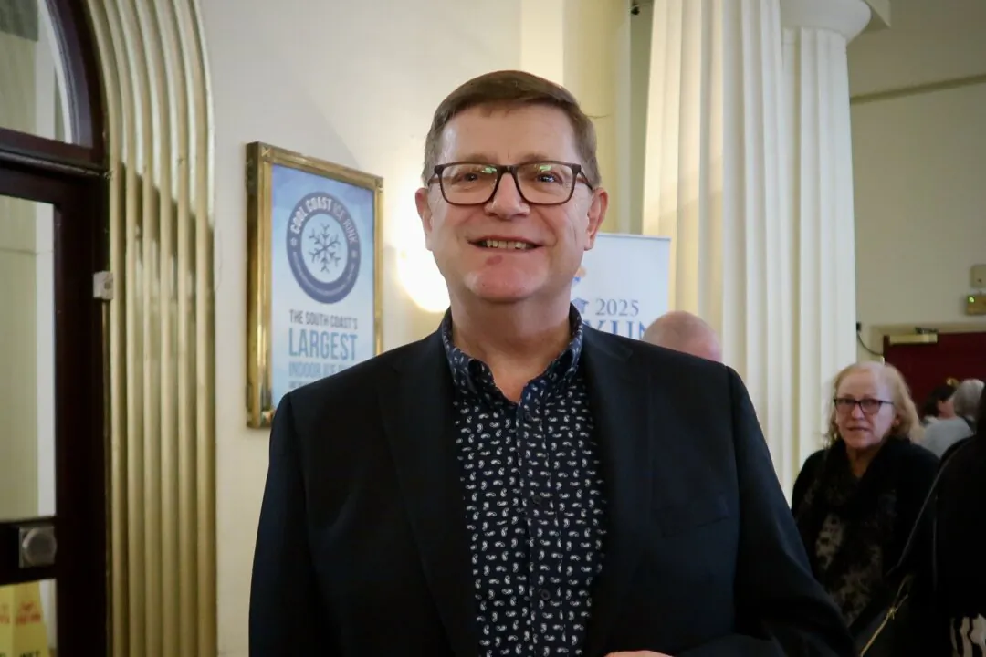 Iain Westman enjoyed Shen Yun at the Bournemouth Pavilion Theatre, in the UK, on Feb. 12, 2025. (The Epoch Times)