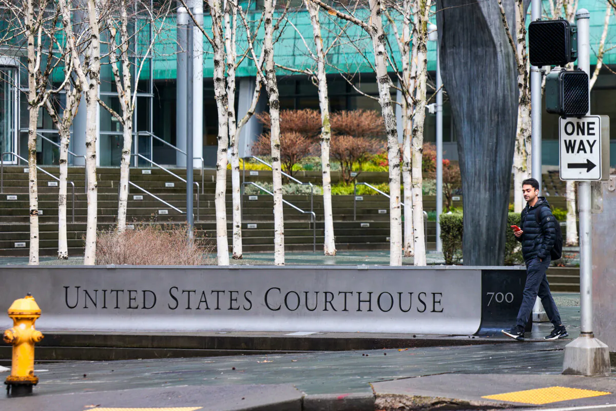 The United States Courthouse in Seattle, Wash., on Feb. 6, 2025. (Jason Redmond/AFP via Getty Images)