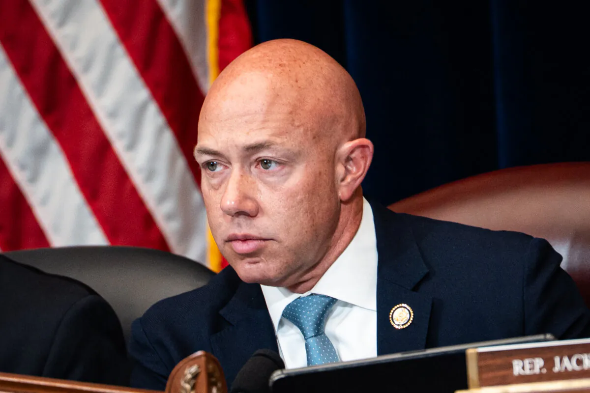 Foreign Affairs Committee Chairman Rep. Brian Mast (R-Fla.) presides over a hearing about USAID on Capitol Hill in Washington on Feb. 13, 2025. (Madalina Vasiliu/The Epoch Times)