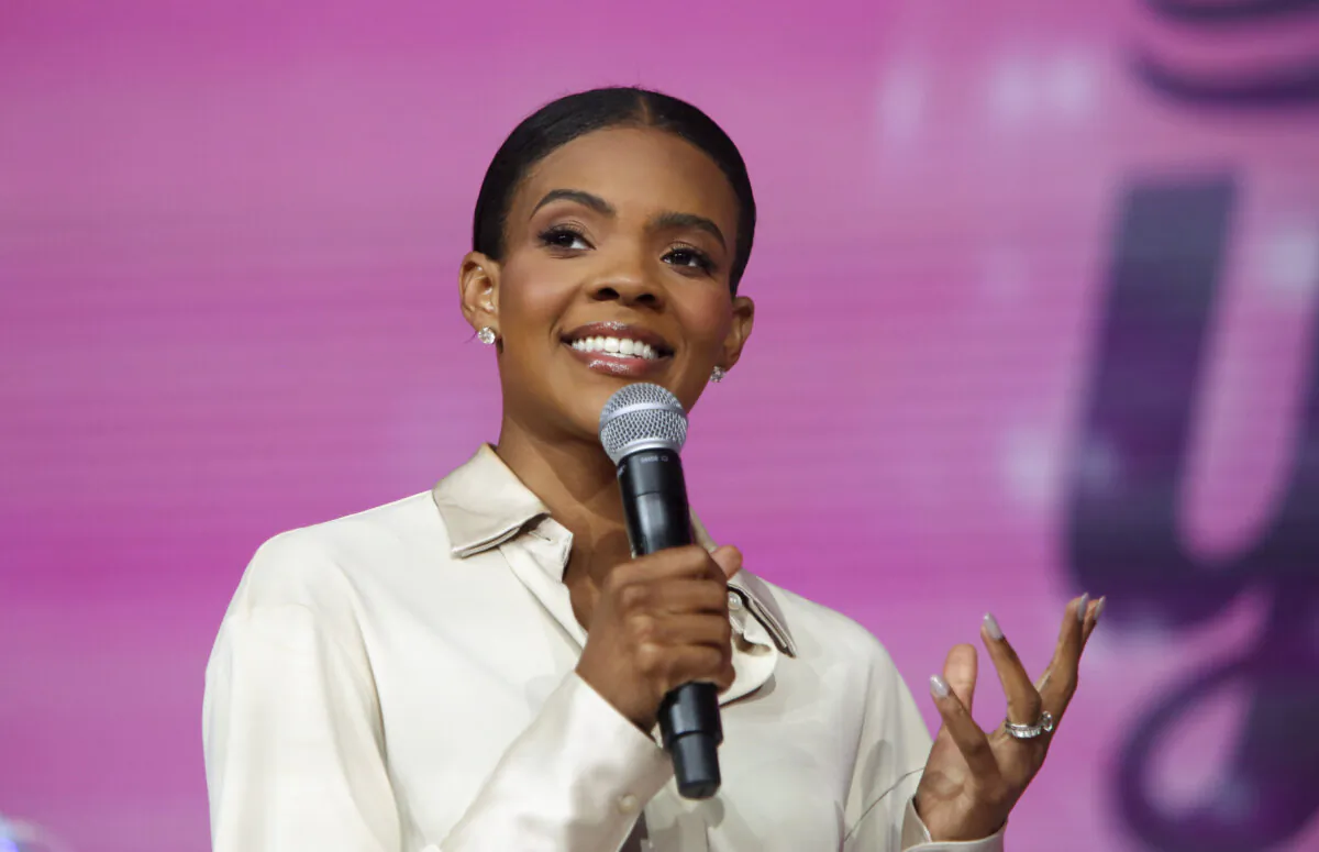 Candace Owens speaks at the Young Women’s Leadership Summit at the Gaylord Texan Resort and Convention Center in Grapevine, Texas, on June 10, 2023. (Bobby Sanchez/The Epoch Times)