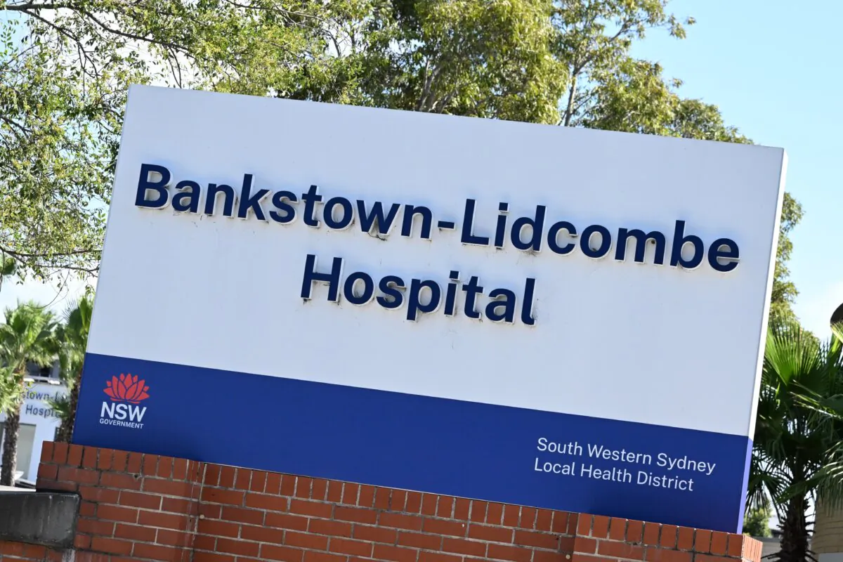Bankstown-Lidcombe Hospital where two NSW public hospital nurses allegedly made anti-Semitic comments and boasted they would kill Israeli patients in Sydney, Australia on Feb. 13, 2025. (AAP Image/Dean Lewins)