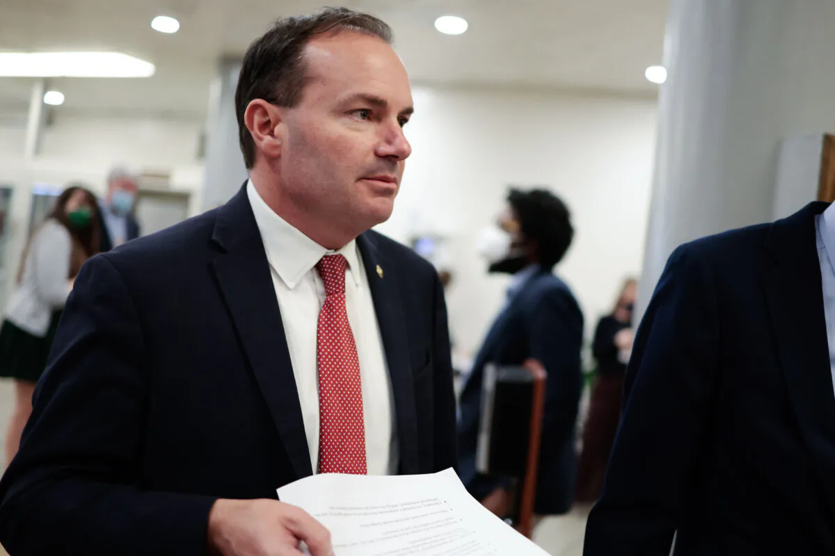 Sen. Mike Lee (R-Utah) on Capitol Hill. (Anna Moneymaker/Getty Images)