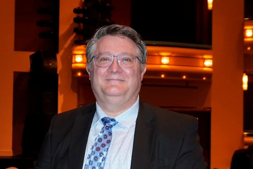Scott Killian attended Shen Yun Performing Arts at the Aronoff Center for the Arts in Cincinnati, Ohio, on Feb. 16, 2025. (Nancy Ma/The Epoch Times)