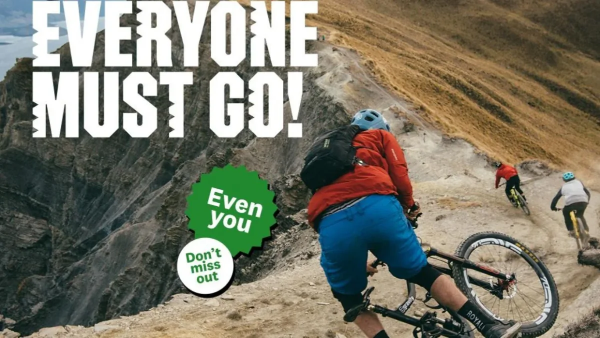 An example of the new New Zealand tourism campaign, "Everyone Must Go."