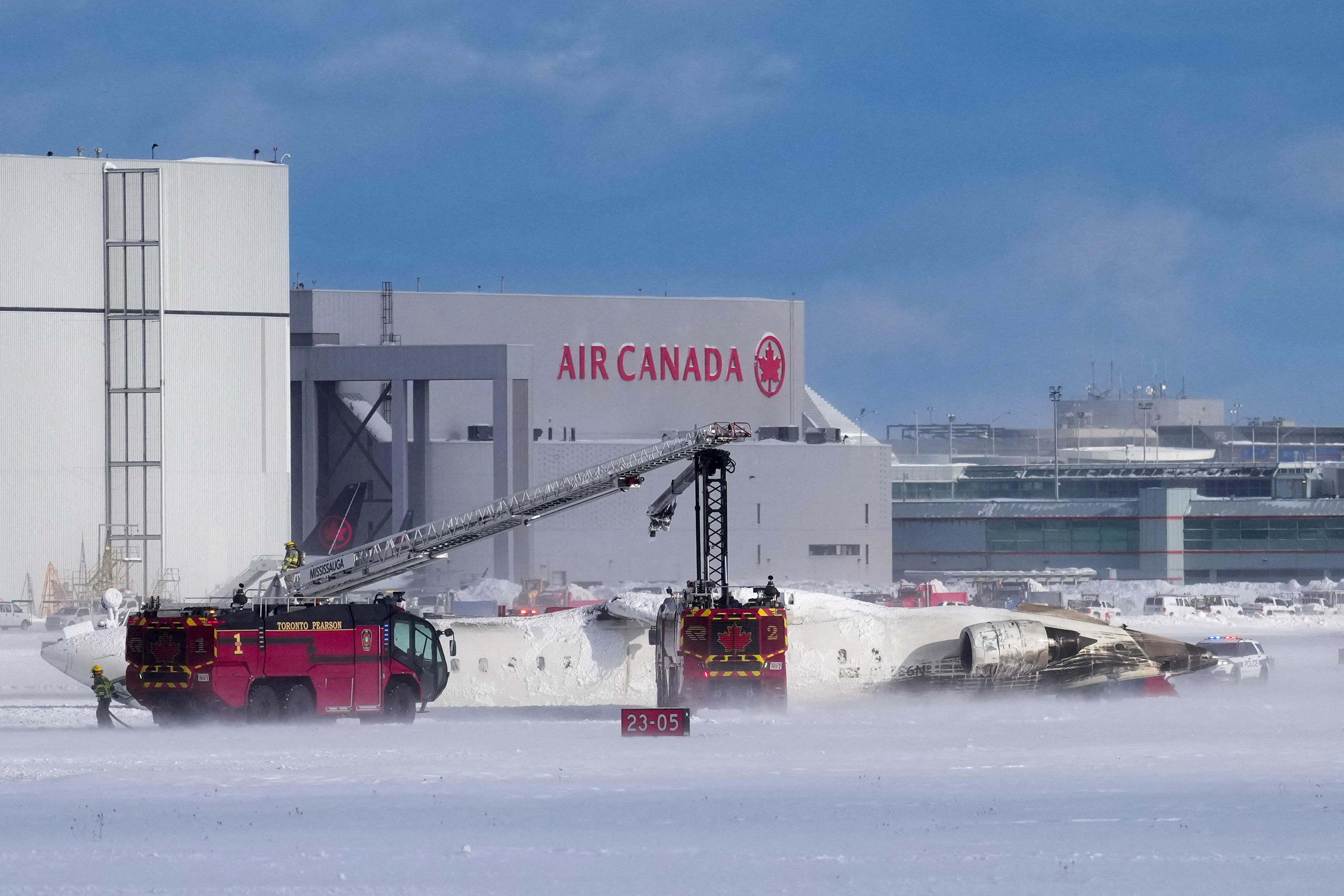 LIVE NOW View of Scene at Toronto Pearson International Airport