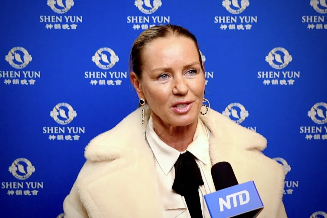 Donna Cooper-Barney enjoyed Shen Yun at the Royal & Derngate in Northampton, in the UK, on Feb. 17, 2025. (NTD)
