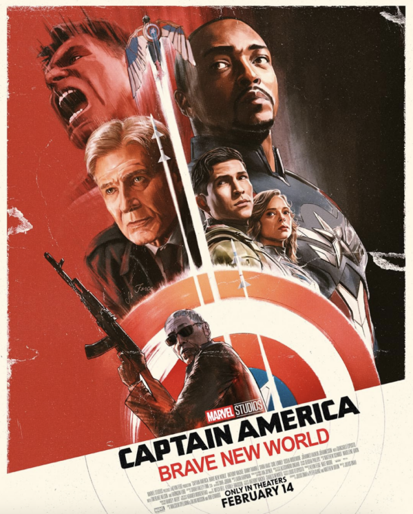 Promotional poster for "Captain America: Brave New World." (Walt Disney Studios Motion Pictures)