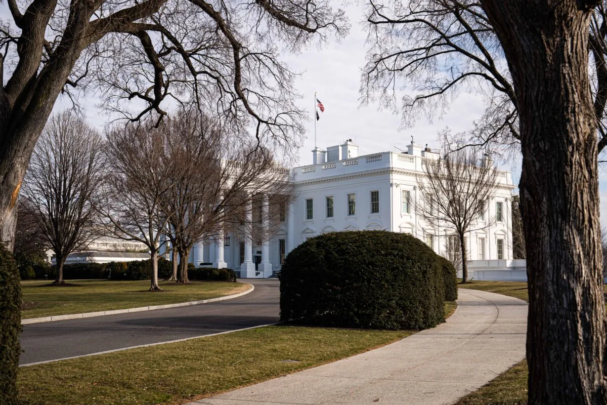 The White House in Washington on Feb. 18, 2025. (Madalina Vasiliu/The Epoch Times)