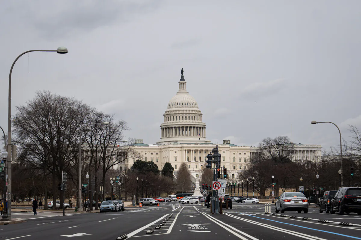The U.S. Capitol building on Feb. 19, 2025. (Madalina Vasiliu/The Epoch Times)