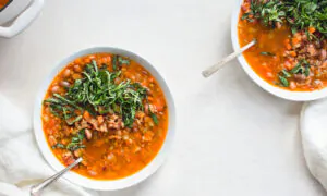 Cranberry Bean Soup With Emmer Farro