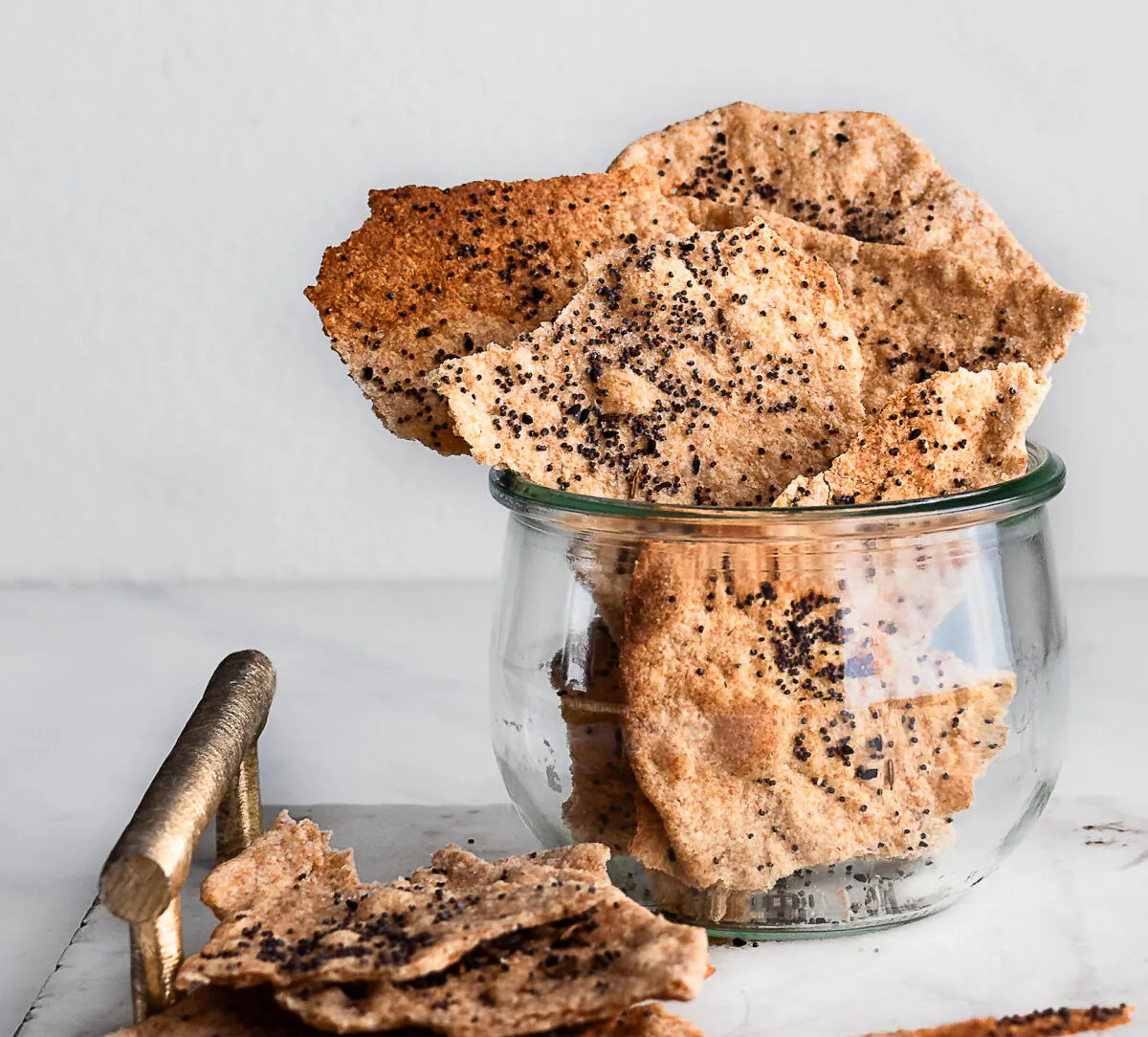 Spelt gives these crackers a rustic quality and richer flavor than wheat. (Jennifer McGruther)